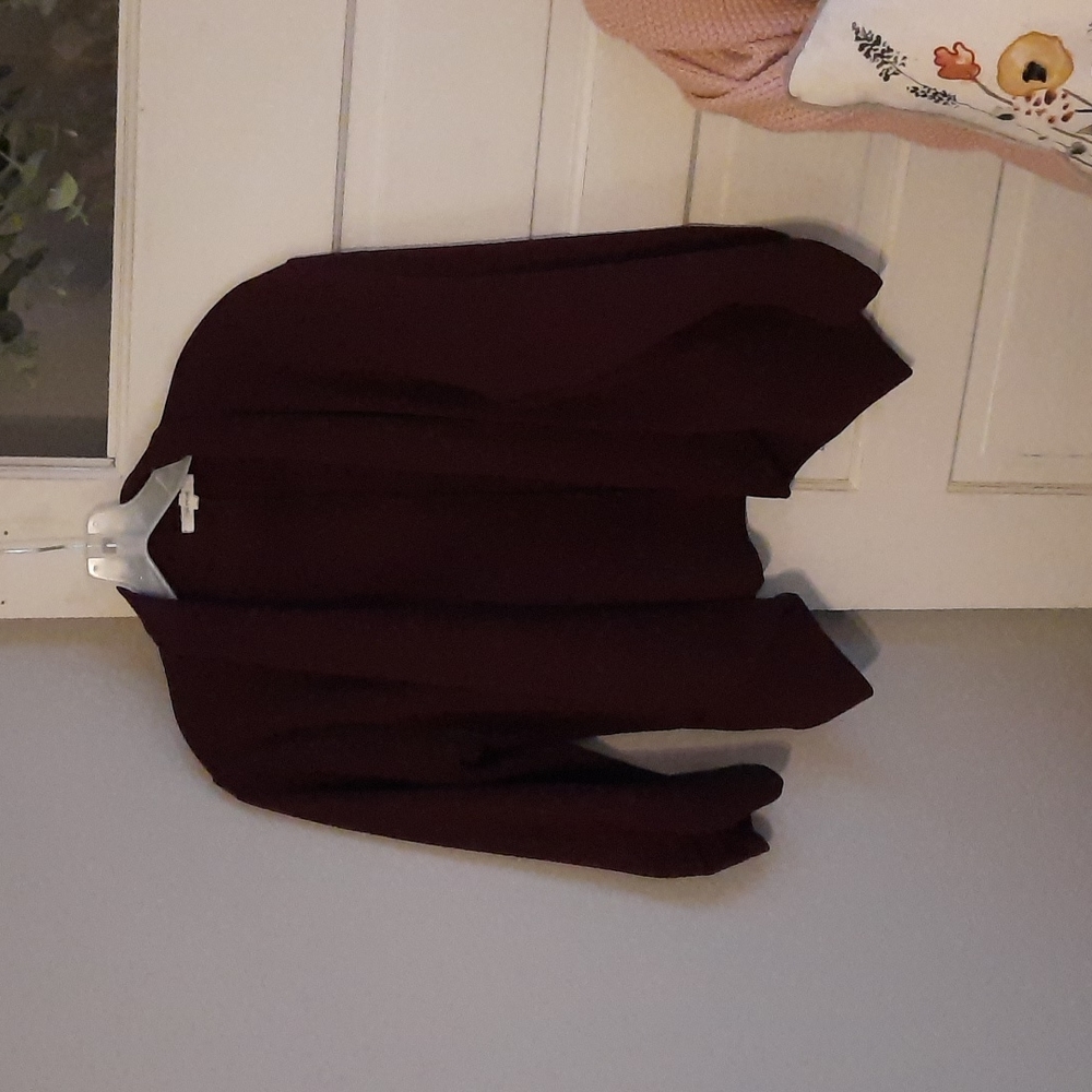 Maroon suit coat